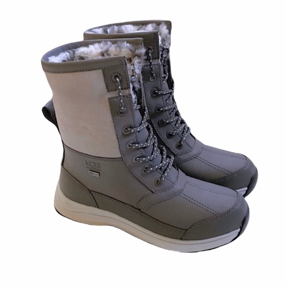 UGG | Zaylee Leopard Waterproof Charcoal Snow Boots NEW - Picture 9 of 9